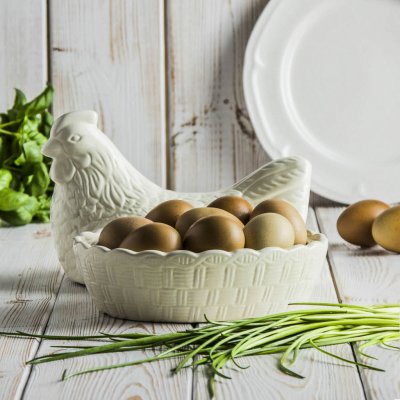 Mason Cash Mother Hen mísa s víkem ve tvaru slepice bílá 2010.019 – Zboží Mobilmania