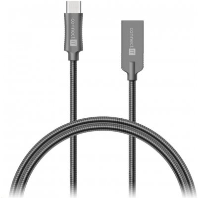 Connect IT CCA-5010-AN USB-C (Type C) - USB-A, 1m, šedý – Hledejceny.cz