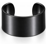 SARINES Minimalistický černý earcuff z chirurgické oceli S1385 – Zboží Mobilmania