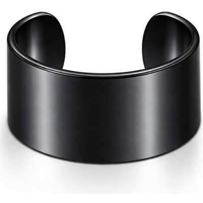SARINES Minimalistický černý earcuff z chirurgické oceli S1385 – Zboží Mobilmania