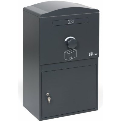 Poštovní schránka na dopisy a balíky, šedá, 850 x 501 x 343 mm – Hledejceny.cz
