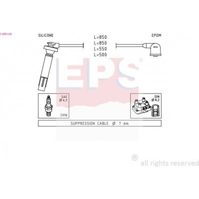 Sada kabelů pro zapalování EPS 1.499.106 – Hledejceny.cz