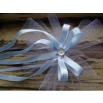 Mašle na kliky - tylová s bleděmodrou 550 – Zboží Dáma