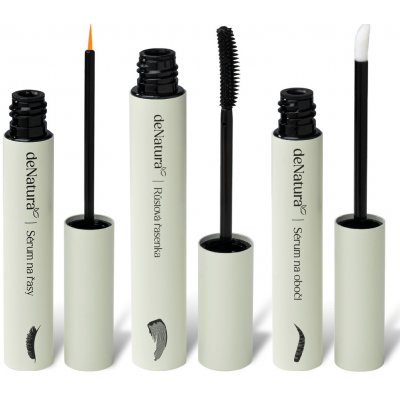 deNatura Sérum na řasy 3ml + Sérum na obočí 3ml + Řasenka černá 6ml – Zboží Dáma