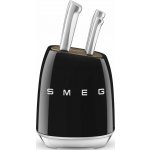 Smeg Sada 6 nožů se stojanem 50's Style černá – Sleviste.cz