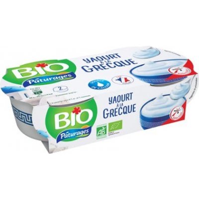 Pâturages BIO řecký jogurt 2 x 150 g – Zbozi.Blesk.cz
