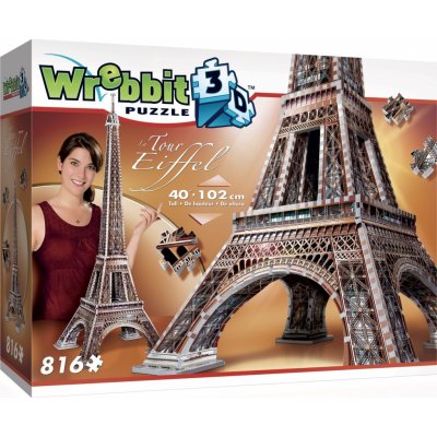 Wrebbit 3D puzzle Eiffelova věž 816 ks – Zboží Mobilmania