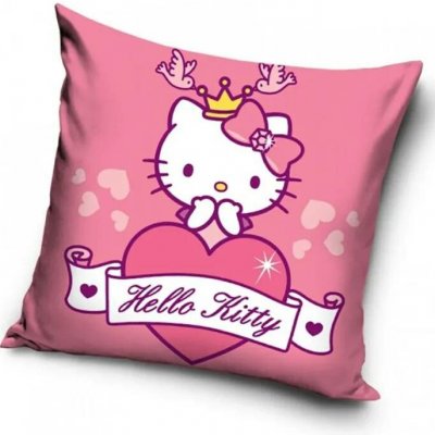 Carbotex Polštář Hello Kitty s korunkou 40x40 – Hledejceny.cz