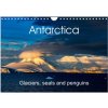 Kalendář Antarctica Glaciers seals and penguins Wall DIN A4 landscape CALVENDO 12 Month Wall 2024