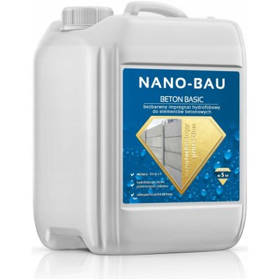Impregnace na betonu NANO-BAU bezbarvá 5 l – Hledejceny.cz