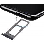 Držák SIM (SIM Tray) a microSD Samsung Galaxy S8 (SM-G950), S8+ (SM-G955) černý (Single SIM) – Zboží Mobilmania