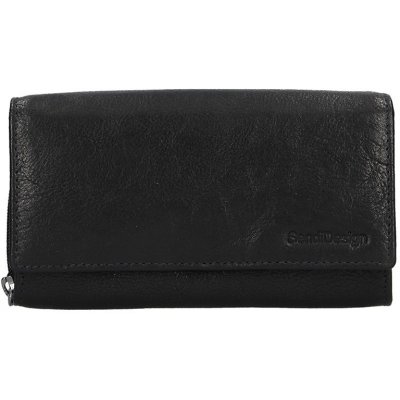 SendiDesign Dámská kožená peněženka Aneta černá