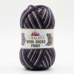 Himalaya Příze Wool socks print - S41-02 černo-antracit – Hledejceny.cz