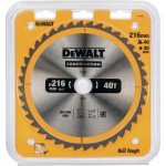DeWALT DT1953 Pilový kotouč 216 x 30 mm, 40 zubů – Hledejceny.cz