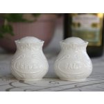 Chic Antique Solnička a pepřenka Provence set bílá barva porcelán 2 ks – Zboží Dáma