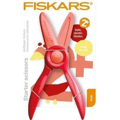 FISKARS Starter První nůžky - červené FISKARS 1064065 – Sleviste.cz
