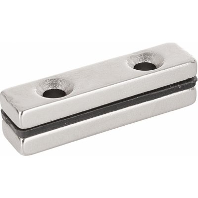 GEKO Magnet neodymový s montážními otvory 40x10x4mm, plochý 2ks G02423 – Zboží Dáma