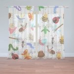 Sablio Záclony Hmyz: 2ks 150x250cm – Hledejceny.cz