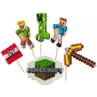 Cukrová figurka zápich do dortu Minecraft - K Decor – Zboží Mobilmania
