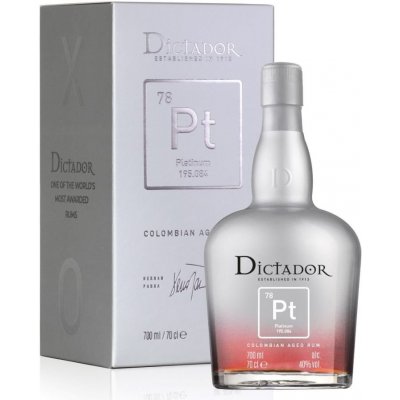 Dictador Platinum 40% 0,7 l (holá láhev) – Hledejceny.cz