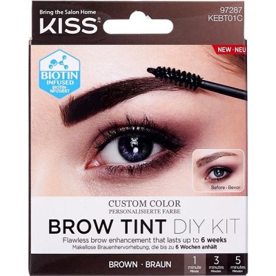 Kiss Sada na barvení obočí Brow Tint Diy Kit Brown 20 ml – Zbozi.Blesk.cz