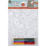 GRAFIX Malování podle čísel s pastelkami Mandaly a vzory 158556 29,5 x 21 cm – Zboží Dáma