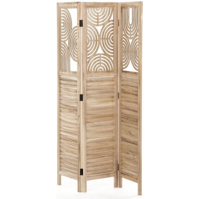 Autronic Paraván dřevěný EF-L175 WT bílý – Zboží Dáma