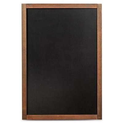 A-Z Reklama CZ Nástěnná dřevěná popisovatelná tabule tmavě hnědý lak 47 x 79 cm – Zboží Živě
