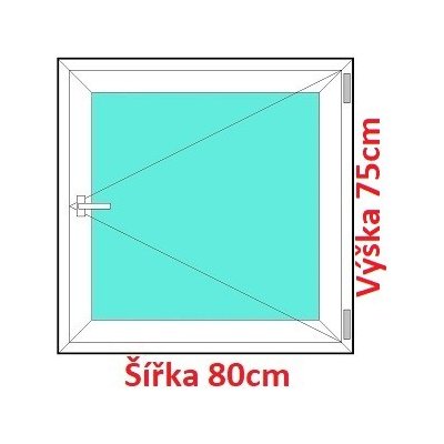 Soft Plastové okno 80x75 cm otevíravé – Zbozi.Blesk.cz