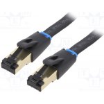 Vention IKCBF Patch, U/FTP, Cat 8.1, lanko, OFC, TPE, 1m, černý – Zboží Živě