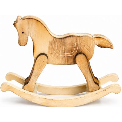 Houpací koník dřevěný 20 x 15,5cm natur – Zboží Dáma