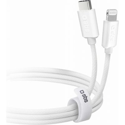 SBS TECABLETISSUETCLIGG USB-C/Lightning MFi, 1,5m, bílý – Zbozi.Blesk.cz