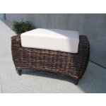 Podnožka VERONA - černý ratan – Zboží Dáma