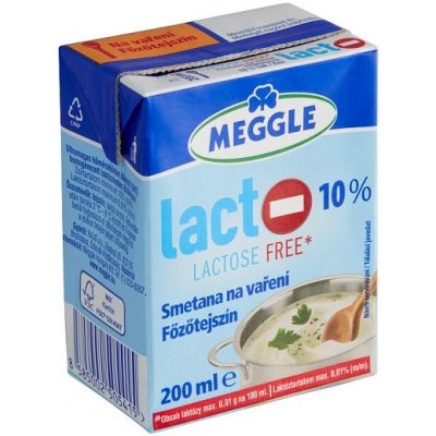 Meggle Smetana bez laktózy 10% 200 ml – Zboží Mobilmania