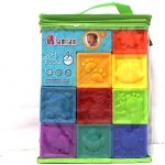 Teddies 59714 Gumové kostky 9 ks 5x5cm – Zboží Živě