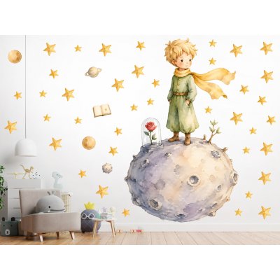 Nalepte.cz Malý Princ samolepky na zeď pro kluky arch 81 x 130 cm – Sleviste.cz
