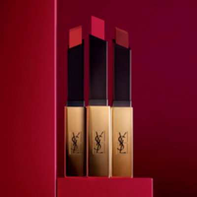 Yves Saint Laurent Rouge Pur Couture The Slim tenká matující rtěnka s koženým efektem 32 Rouge Rage 2,2 g – Zboží Mobilmania