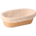 ČistéDřevo Oválná ratanová ošatka 25 x 15 x 8 cm – Zbozi.Blesk.cz