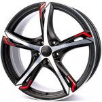 Ronal R62 7,5x17 5x108 ET55 black red rim red – Hledejceny.cz