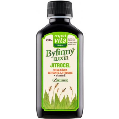 MaxiVita Herbal bylinný elixír Jitrocel + vitamin C 200 ml – Hledejceny.cz