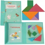 KIK Dřevěný magnetický tangram – Hledejceny.cz