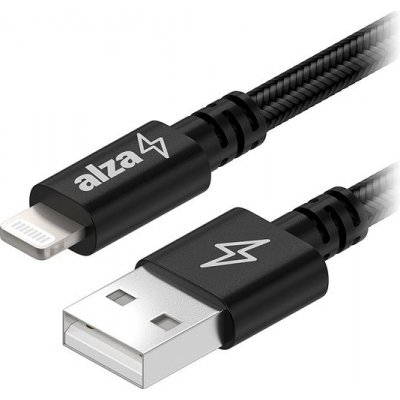 AlzaPower APW-CBMFI18902B AluCore USB-A to Lightning MFi, 2m, černý – Zboží Mobilmania