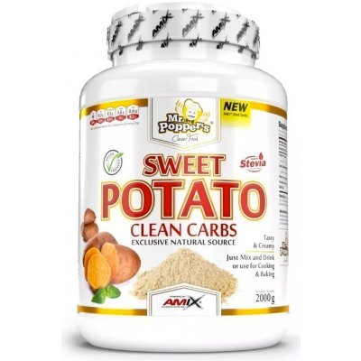 Amix Mr. Popper´s Sweet Potato Clean Carbs 1000 g – Zbozi.Blesk.cz