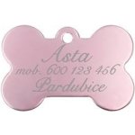 Šperky4U Hliníková psí známka kost PZ003 LP – Sleviste.cz