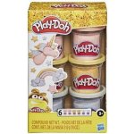 Hasbro Play Doh Sada 6 kelímků třpytivá zlatá stříbrná a růžová E9433 – Zboží Dáma