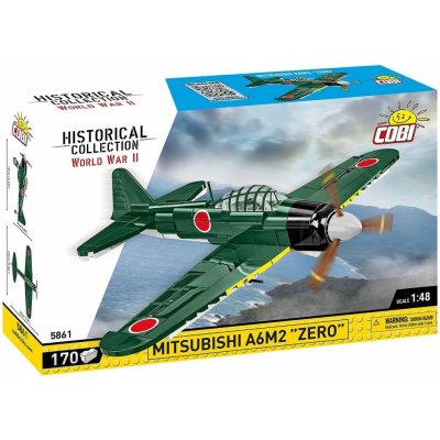 COBI 5861 World War II Japonský stíhací letoun Mitsubishi A6M2 Zero 1:48 – Hledejceny.cz