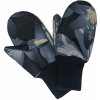 Kojenecká rukavice Esito Zimní palcové rukavice softshell s beránkem Bloom roky černá