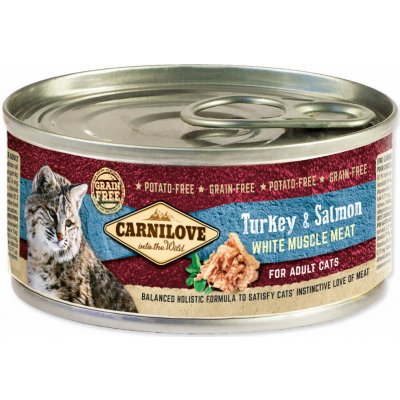 Carnilove cat WMM Turkey & Salmon for Adult Cats 100 g – Zboží Mobilmania