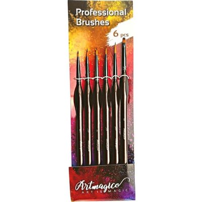 Artmagico sada štětců na detaily, 6 ks – Zboží Mobilmania