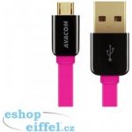 Avacom DCUS-MIC-40P USB - Micro USB, 40cm, růžový – Zbozi.Blesk.cz